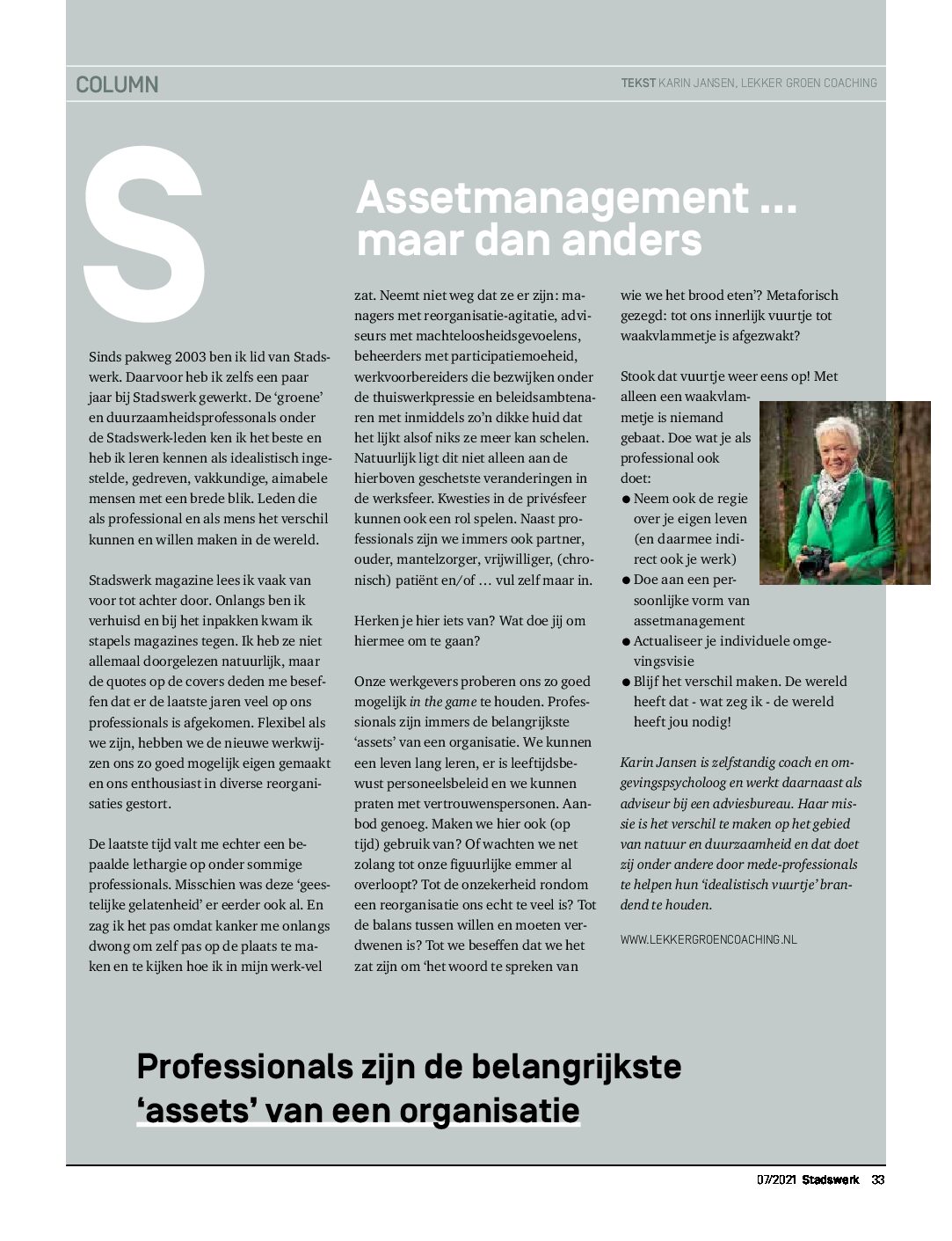 Persoonlijk assetmanagement
